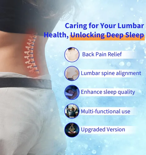 Vista 7 de Almohada de Soporte Lumbar para la Cama para Aliviar el Dolor de Espalda: Almohada de Espalda Baja para Dormir - Almohada de Cintura de Espuma