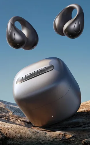 Vista 11 de Linklike Los auriculares abiertos con clip de oreja más cómodos [patentados cero presión y alta fidelidad superior] LDAC de alta resolución, batería