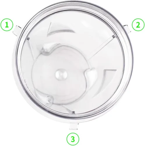 Vista 6 de Piezas de repuesto 6 aletas Asamblea de cuchilla con 2 tazas, compatible con Ninja Blender BL201/BL200/BL201C/BL209/BL203QBK