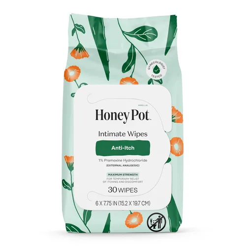 Vista 10 de The Honey Pot Company - Toallitas femeninas - Envueltas individualmente - Toallitas diarias con equilibrio de pH, sin fragancia y sin sulfato