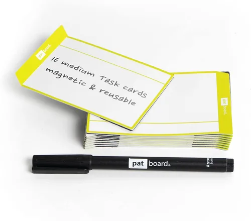 Vista 4 de PATboard Scrum Board y Kanban Board Medium TASKcards Magnetic - Azul
