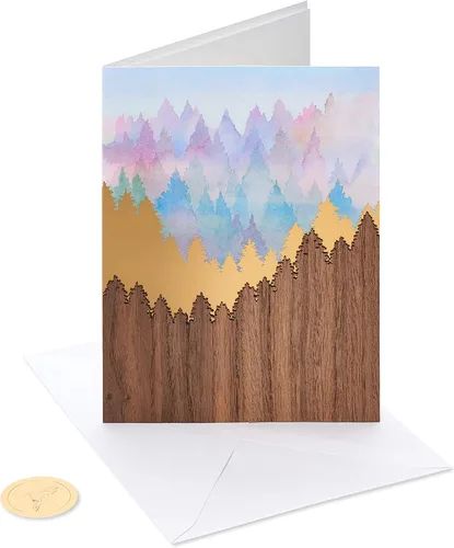 Vista 4 de Papyrus Tarjeta en blanco (montaña escénica)