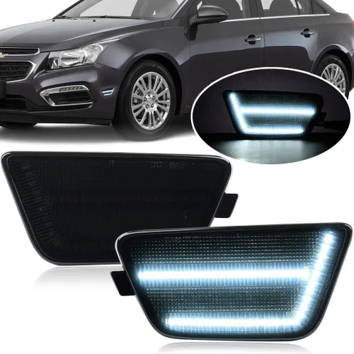 Vista 8 de Conjuntos de luces de posición lateral LED para Cruze 2011 2012 2013 2014 2015 2016 Chevy Cruze Diesel Eco L LS LT LTZ, luces de posición lateral