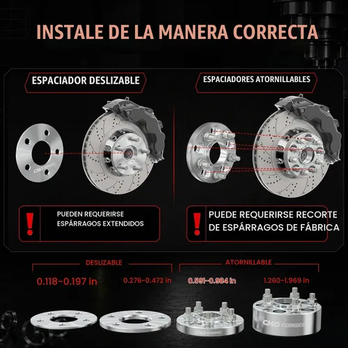 Vista 8 de Separadores de rueda de 6 x 139.7 para Toyota Tacoma de 2 pulgadas