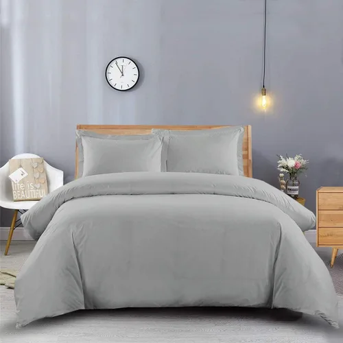 Vista 5 de Royal Hotel Bedding Fundas de edredón de franela 100% algodón pesadas, suaves, juego de funda de edredón de 3 piezas, cierre de botón, grueso