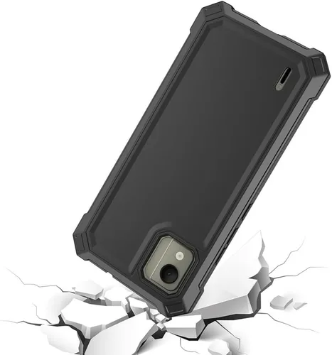 Vista 6 de Nokia C110 - Funda con protector de pantalla, protección de cuerpo completo, resistente a prueba de golpes, para Nokia C110 N156DL, color negro
