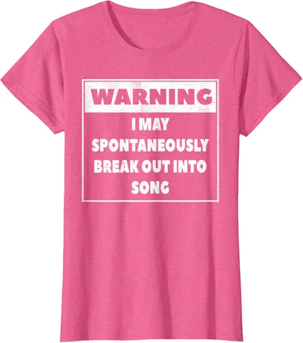 Vista 55 de Advertencia I may Spontaneously romper en canción camiseta