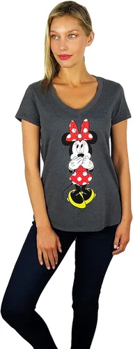Vista 2 de Disney Camiseta de Minnie Mouse con cuello en V para mujer