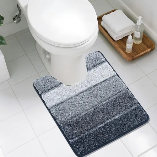 Vista 26 de COSY HOMEER Alfombras de baño de 24 x 17 pulgadas, ultra suaves y absorbentes, con respaldo de TPR antideslizante, lavable a máquina, alfombra Beige