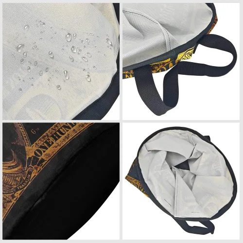 Vista 8 de Cesta grande de ropa sucia de 100 billetes de dólares para hombre, impermeable, independiente, para ropa sucia, fresca, plegable, con asas