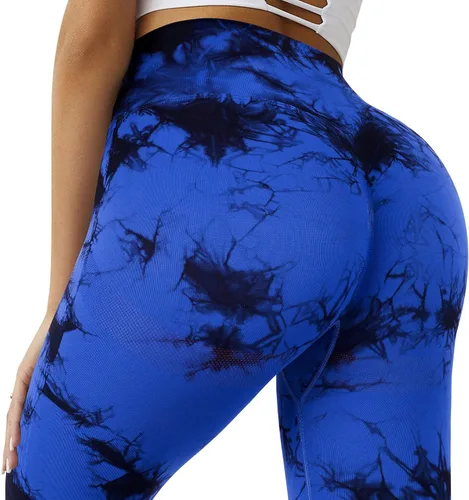 Vista 6 de OMKAGI - Leggings levanta glúteos para mujer, pantalones deportivos de yoga con diseño de tiro alto y sin costuras