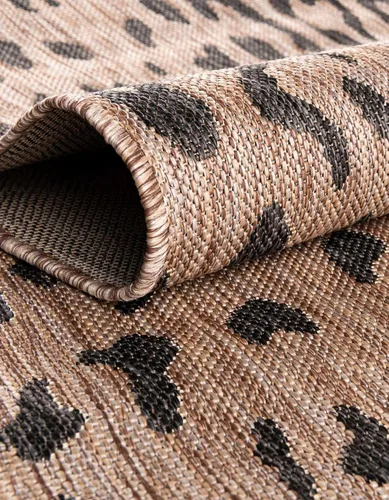 Vista 7 de Unique Loom Outdoor Safari Collection Alfombra de área - Samburu (2' 2" x 3' 1" Rectángulo, Natural/Marrón Claro)