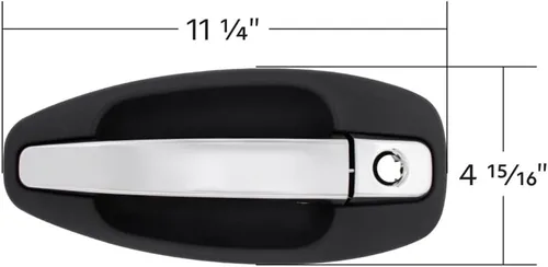 Vista 5 de Manija de puerta exterior cromada para pasajeros Kenworth T680/T880 13-23, W990 19-23