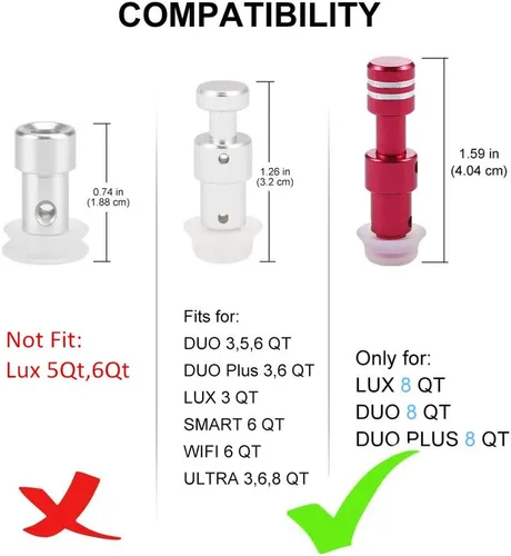 Vista 8 de Juntas de válvula de flotador de repuesto originales para Instant Pot Duo 3, 5, 6, 8 cuartos de galón, Duo Plus, Ultra, LUX 3, 8 cuartos de galón