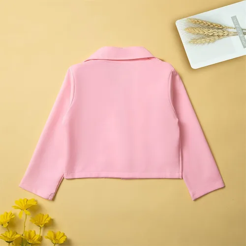 Vista 4 de Trajes de dos piezas para niñas pequeñas para otoño e invierno, camisa de manga larga de algodón sólido, 4 meses, niña