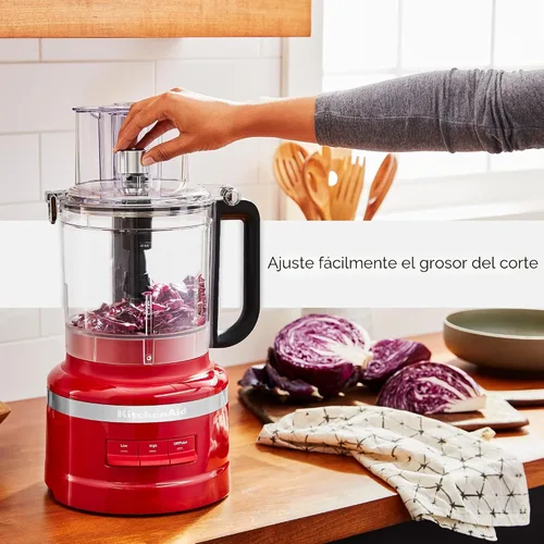 Vista 5 de KitchenAid - Procesador de alimentos de 13 tazas - KFP1318 All-in-One Storage Solution, Chop, Shred, Knead and Mix. Adjust Slicing Thickness