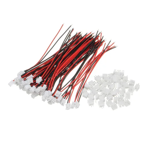 Vista 4 de daier 20 juegos Mini Micro Jst 2.0 Ph 2-Pin conector macho con cable de 5.906 in y hembra