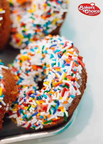 Vista 7 de Bakers Choice - Gránulos arcoíris para hornear, chispas Rainbow Jimmies para coberturas de helado, sin lácteos, Kosher de 10 onzas