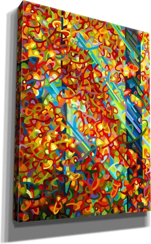 Vista 2 de Epic Graffiti 'Beaming' de Mandy Budan, arte de pared en lienzo, 12 x 16 pulgadas