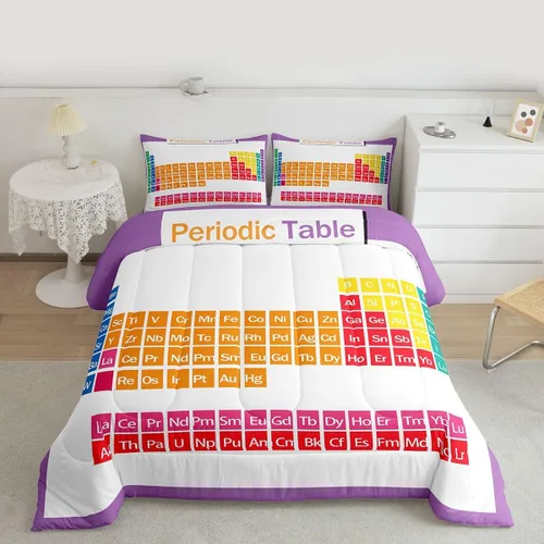 Vista 10 de Feelyou Juego de ropa de cama con diseño de arco iris, juego de edredón para niños, niñas, decoración de notas musicales, edredón de microfibra