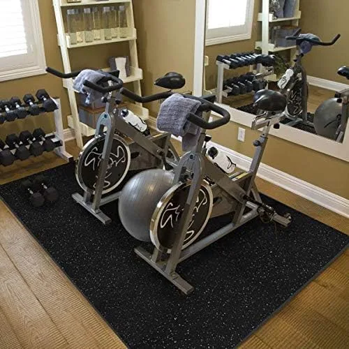 Vista 6 de American Floor Mats Ultimate - Tapetes de gimnasio independientes, sólidos en negro, 3' x 4' - 1/4" de espesor
