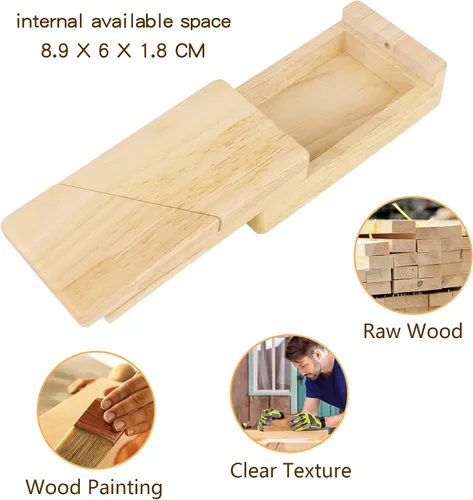 Vista 2 de Caja de Rompecabezas Imposible, Caja Secreta de Dinero, Mini Caja de Rompecabezas 3D, Cajas de Tarjetas de Efectivo Sorpresa, Caja Mágica de Madera
