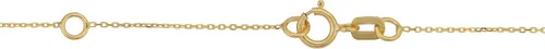 Vista 2 de Tobillera Kooljewelry de oro amarillo de 14 quilates con longitud ajustable (se adapta a 22,8 o 10.0in)