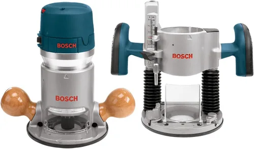 Vista 2 de BOSCH Kit combinado de herramientas de enrutador de madera 1617EVSPK con mesa de enrutador RA1171