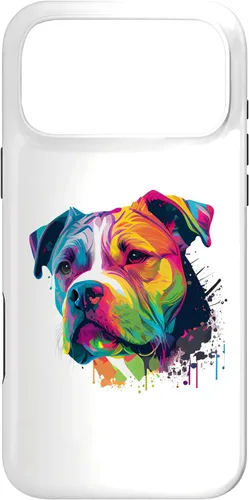 Vista 22 de Colorful American Bulldog American Bully Men Women Case for iPhone 17