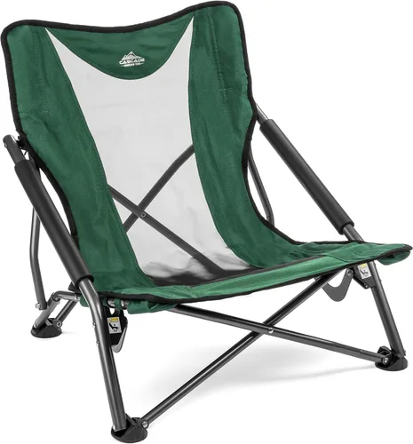 Vista 12 de Cascade Mountain Tech Silla de campamento plegable para camping, playa, picnic, barbacoas, eventos deportivos con bolsa de transporte