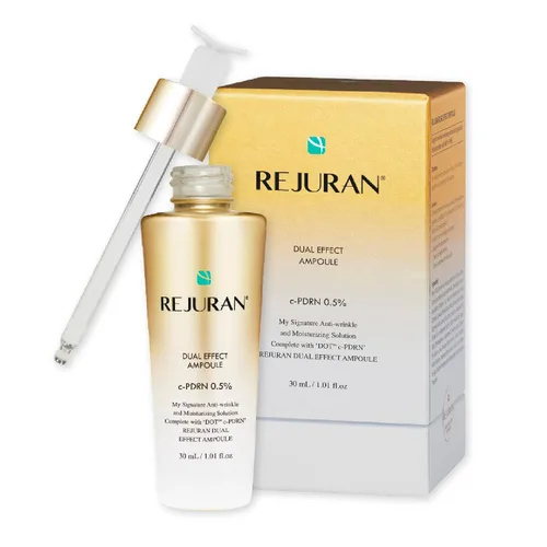 Vista 11 de REJURAN® Dual Effect Ampoule 10mL Travel Size, DOT DUAL c-PDRN® Korean Face Serum, Portable Skincare Ampoule for Hydration, Firming, Wrinkle Care &
