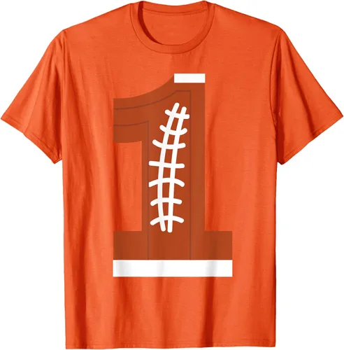 Vista 64 de 1st Birthday Football Ball Boys Camiseta de regalo de 1 año Negro