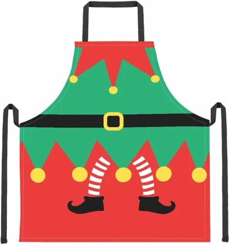 Vista 69 de Dreaweet Delantal de cocina unisex con cuello ajustable de Navidad