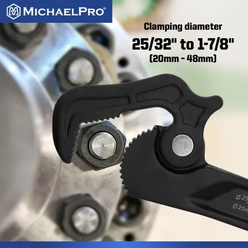 Vista 2 de [Usado] MichaelPro Llave de tubo autoajustable, llave de 14 pulgadas multifunción ajustable, diámetro de sujeción de hasta 1-7/8 pulgadas (48mm)