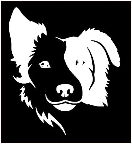 Vista 8 de Border Collie - Calcomanías de vinilo para amantes de los perros (paquete de 2) para parachoques de automóvil, ventana, laptop, tablet, teléfono