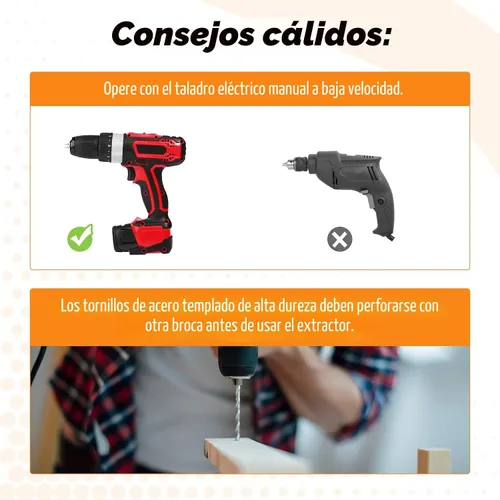 Vista 8 de Nuovoware Juego de extractor de tornillos dañados, 22 piezas, kit de extractor de tornillos pelados fácil de quitar, juego de removedor de tornillos