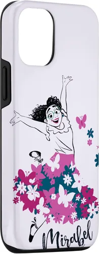 Vista 3 de Funda para iPhone 14 Disney Encanto Mirabel Madrigal Floral Lila Púrpura