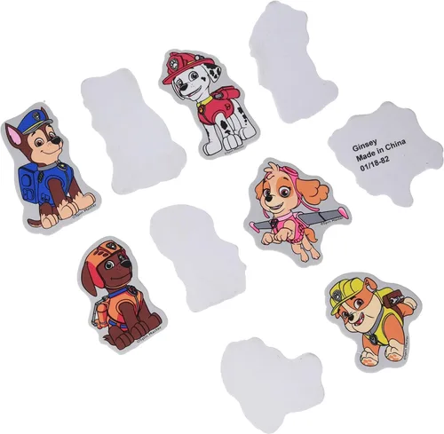 Vista 2 de Nickelodeon PAW Patrol - Adhesivos de espuma para pared de baño, paquete de 10, duraderos