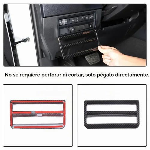 Vista 4 de Aunginsy Botón de interruptor de faros para coche, con cubierta de marco y embellecedor, compatible con Toyota Tundra/Sequoia 2022-2023 - Accesorios