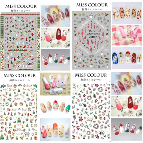 Vista 4 de Más de 1000 patrones, calcomanías de uñas para mujeres y niños, diseño 3D Kalolary, auto adhesivas, para hacer en casa, decoraciones artísticas