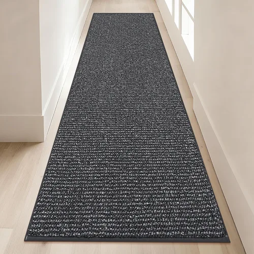 Vista 51 de BEQHAUSE Alfombra de Entrada de 20"x32" Tapete Interior para Puerta Antideslizante Lavable, Alfombras de Pasillo Absorbentes y Resistentes a Manchas