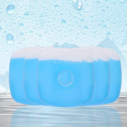 Vista 6 de Paquete de hielo frío de ladrillo reutilizable de larga duración fresco delgado congelador paquete refrigerador para loncheras bolsa