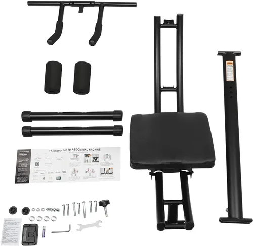 Vista 6 de Equipo de entrenamiento de abdominales, máquina de abdominales ajustable, equipo de entrenamiento de cuerpo completo para equipo de ejercicio