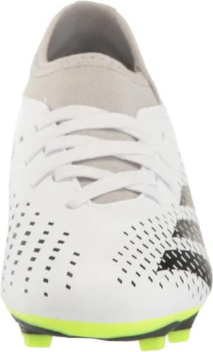 Vista 2 de adidas Tenis unisex Accuracy.4 Firm Ground, BlancoCore NegroLimón Lucido