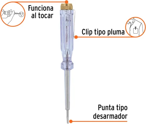 Vista 2 de TRUPER PROCO-14 Probadores de circuito de CA 5 1/2" (14cm)