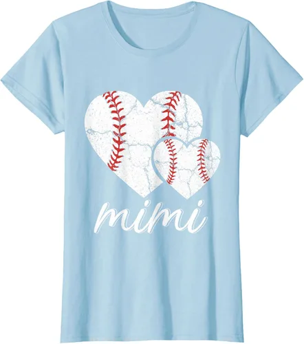 Vista 31 de Camiseta de béisbol Mimi para el Día de la Madre, Negro, S
