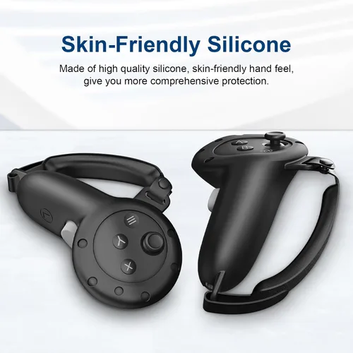 Vista 3 de Doohoeek Funda de agarre para controladores compatible con accesorios Meta Quest 3Oculus Quest 3, funda de agarre Slicone funda protectora