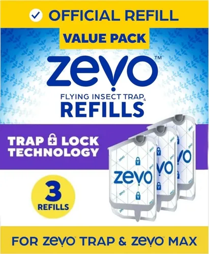 Vista 6 de Zevo Indoor Insect Trap Refills – 2-Pack Cartridges for Zevo Plug-in Devices – Catch Gnats, Fruit Flies & House Flies – Odorless, Mess-Free