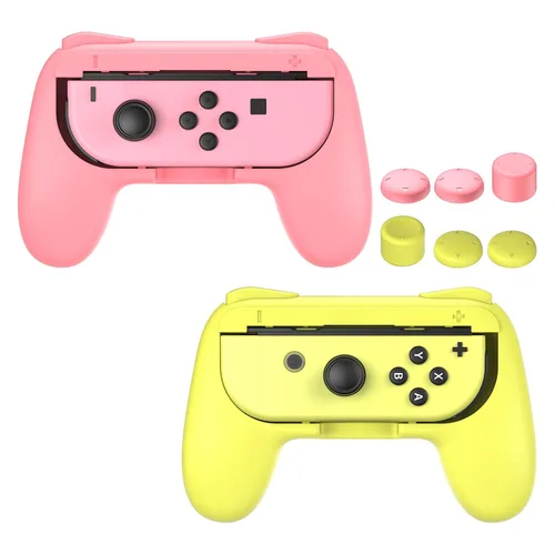 Vista 52 de FASTSNAIL Grips Compatible with Nintendo Switch for Joy Con & OLED Model for Joycon, Wear-resistant Handle Kit Compatible with Joy Cons Controllers