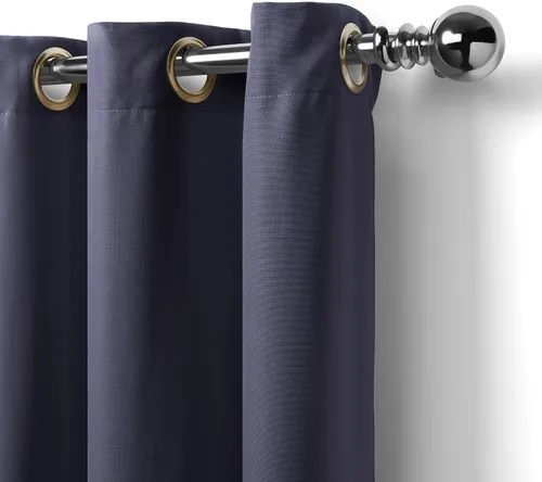 Vista 2 de Elrene Home Fashions Panel de cortina de ventana con ojales y protección UV para interiores y exteriores